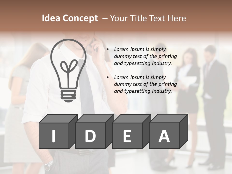 Cell Handsome Business PowerPoint Template