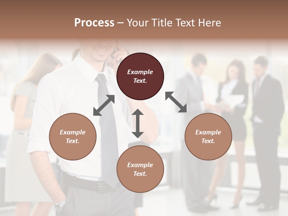 Cell Handsome Business PowerPoint Template