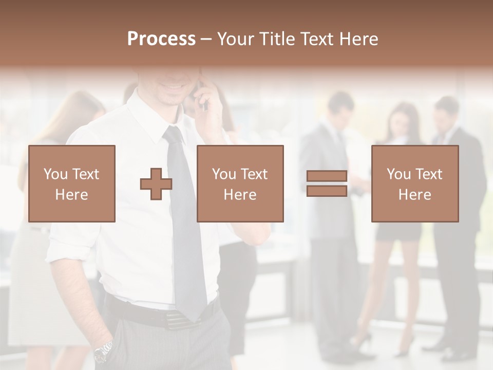 Cell Handsome Business PowerPoint Template