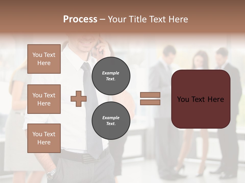 Cell Handsome Business PowerPoint Template