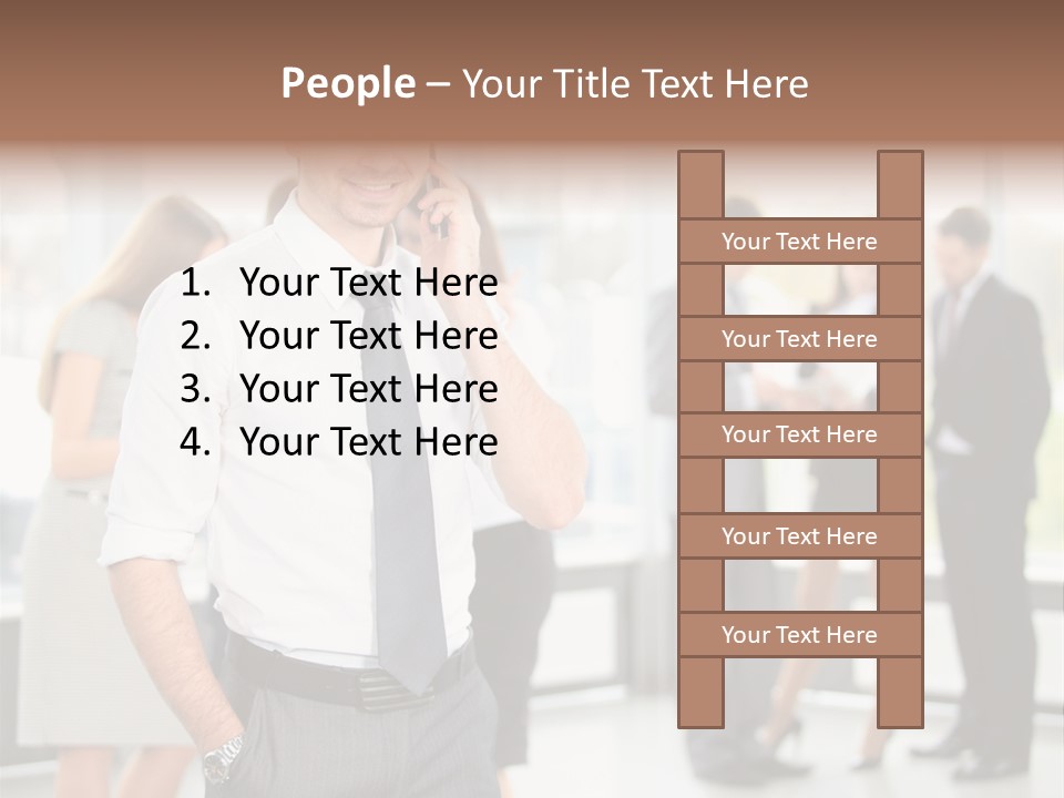 Cell Handsome Business PowerPoint Template