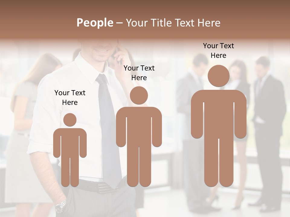 Cell Handsome Business PowerPoint Template