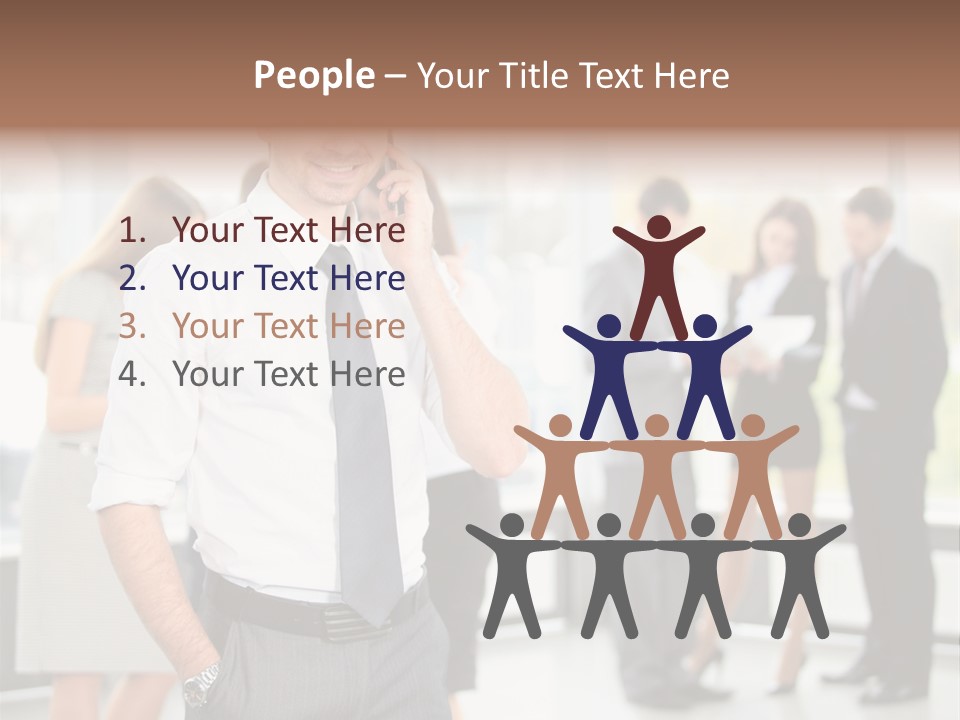 Cell Handsome Business PowerPoint Template