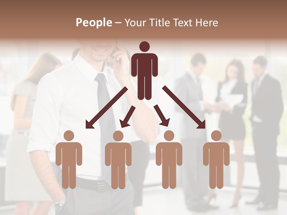 Cell Handsome Business PowerPoint Template