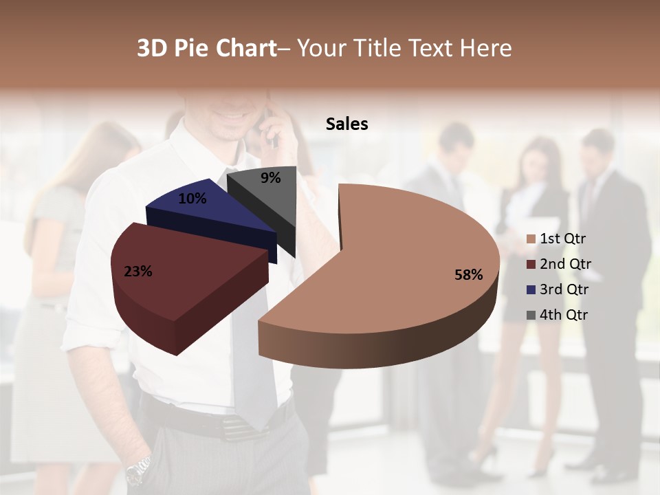 Cell Handsome Business PowerPoint Template