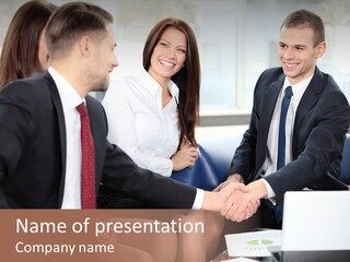 Lawyer Teamwork Office PowerPoint Template