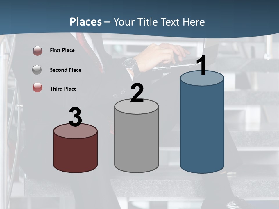 Smiling Student Man PowerPoint Template