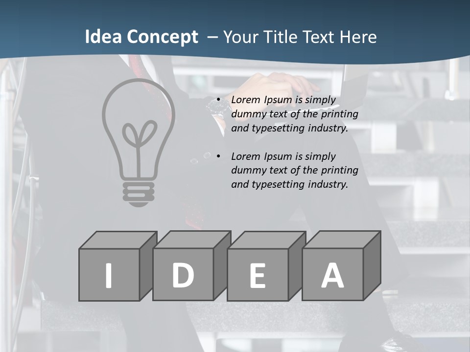 Smiling Student Man PowerPoint Template