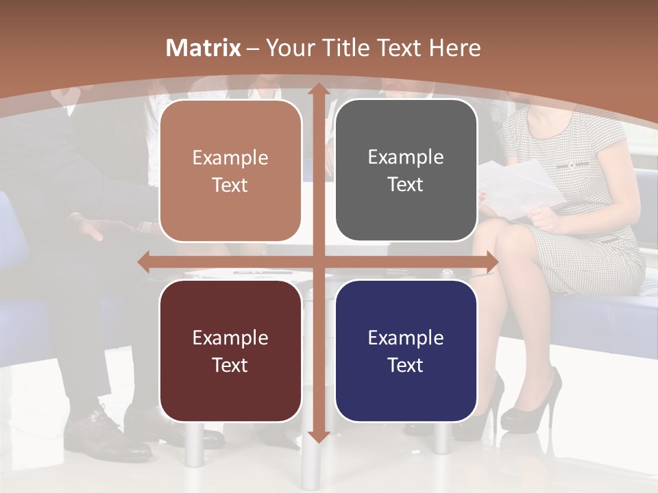 Presenting Businessman Colleagues PowerPoint Template