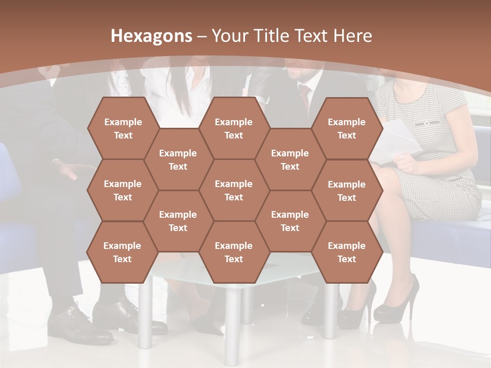 Presenting Businessman Colleagues PowerPoint Template