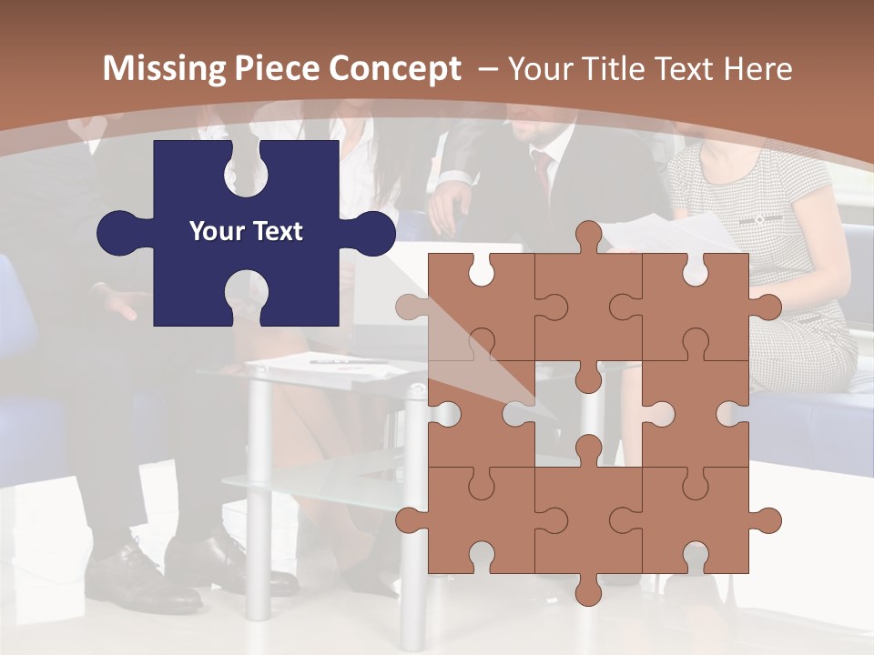 Presenting Businessman Colleagues PowerPoint Template