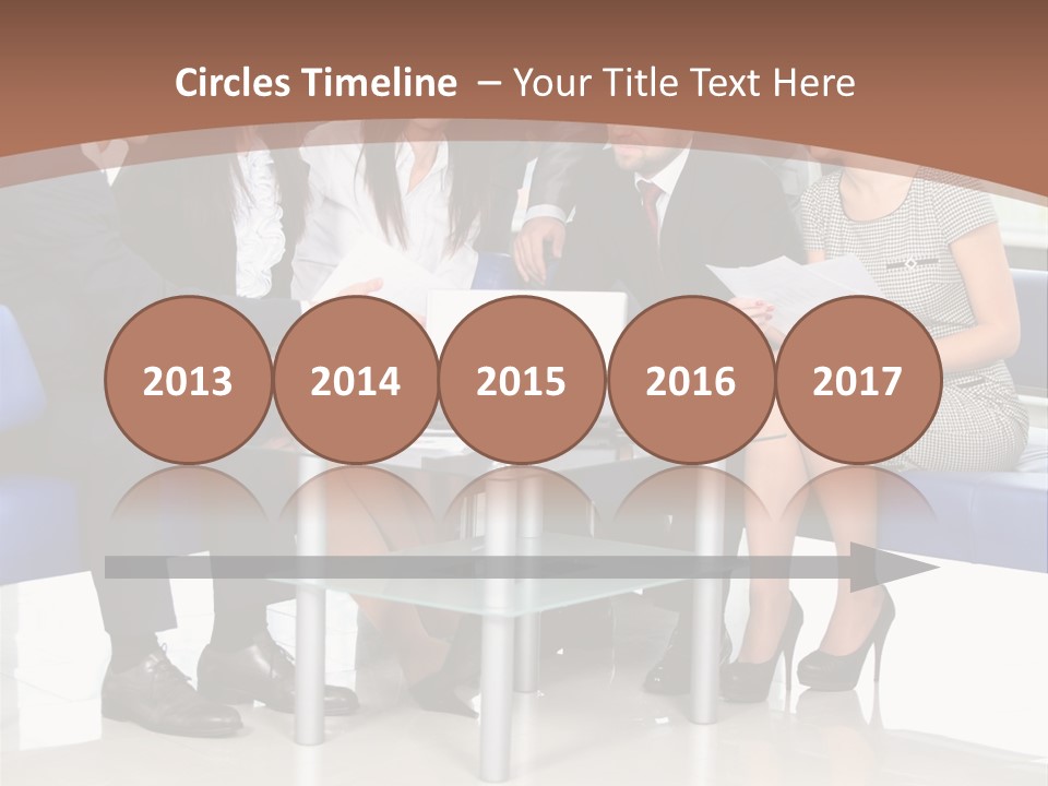 Presenting Businessman Colleagues PowerPoint Template