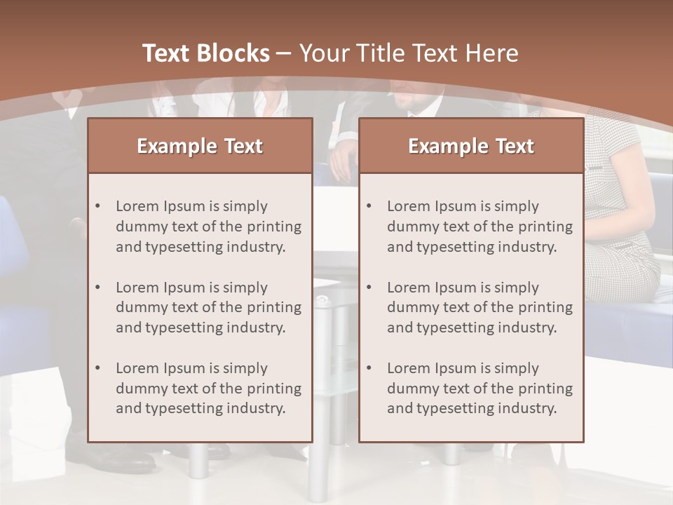 Presenting Businessman Colleagues PowerPoint Template