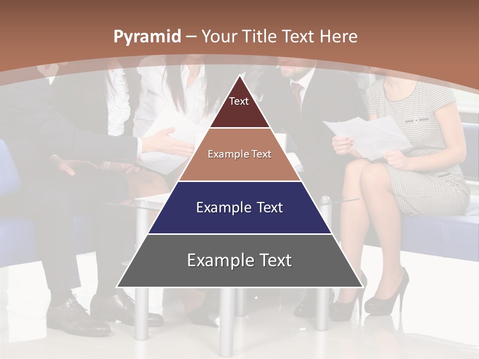 Presenting Businessman Colleagues PowerPoint Template