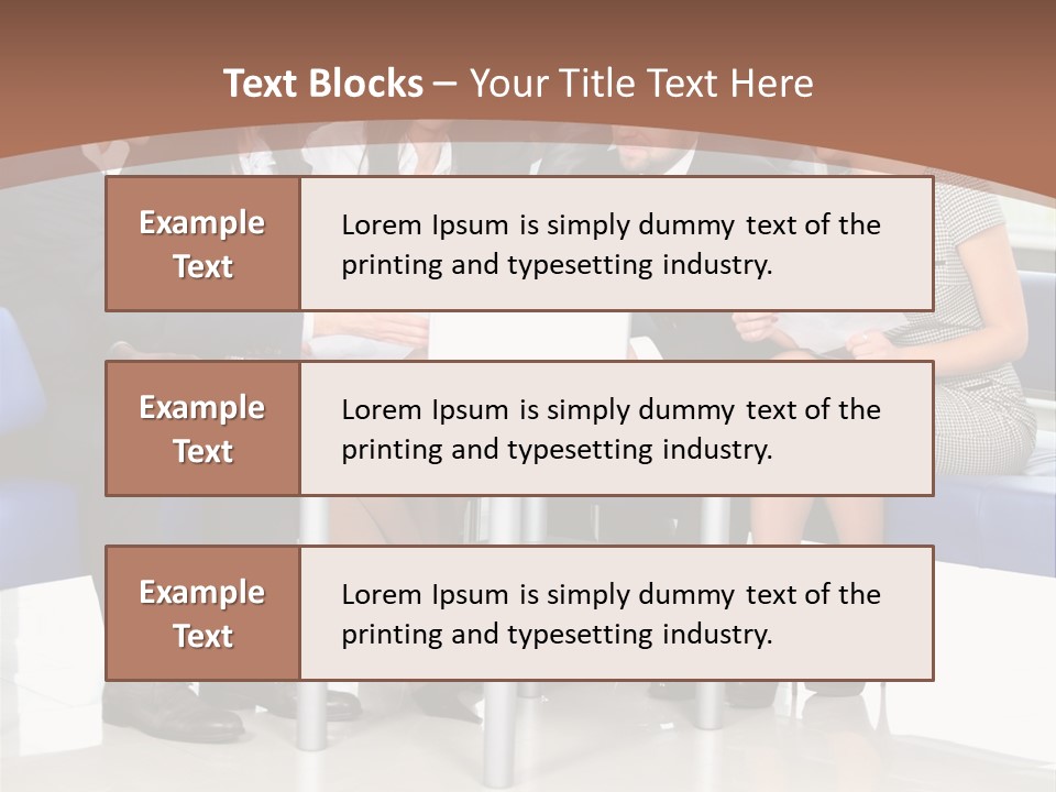 Presenting Businessman Colleagues PowerPoint Template