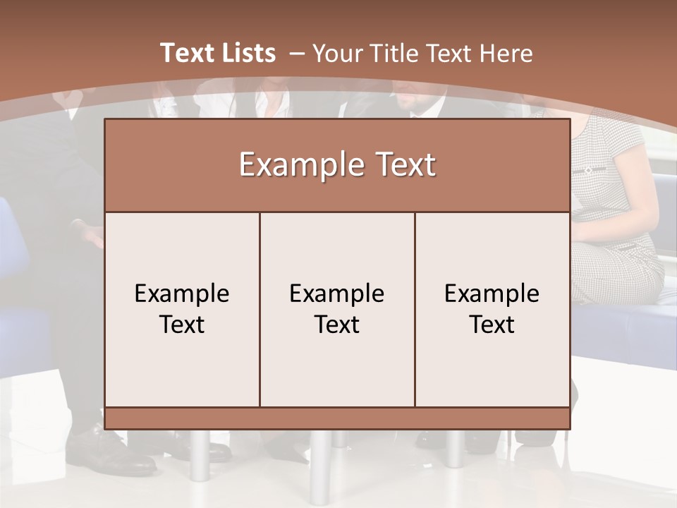 Presenting Businessman Colleagues PowerPoint Template