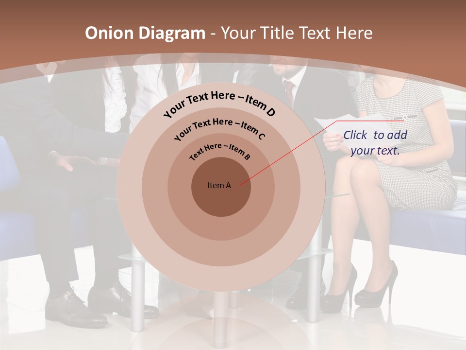 Presenting Businessman Colleagues PowerPoint Template