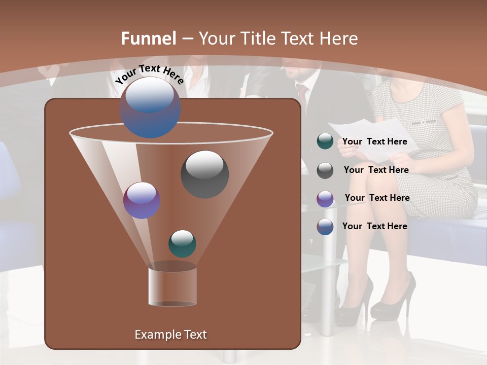Presenting Businessman Colleagues PowerPoint Template