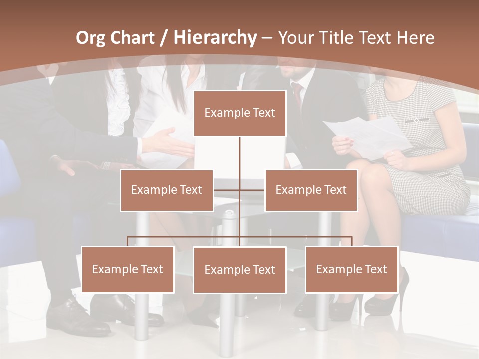 Presenting Businessman Colleagues PowerPoint Template