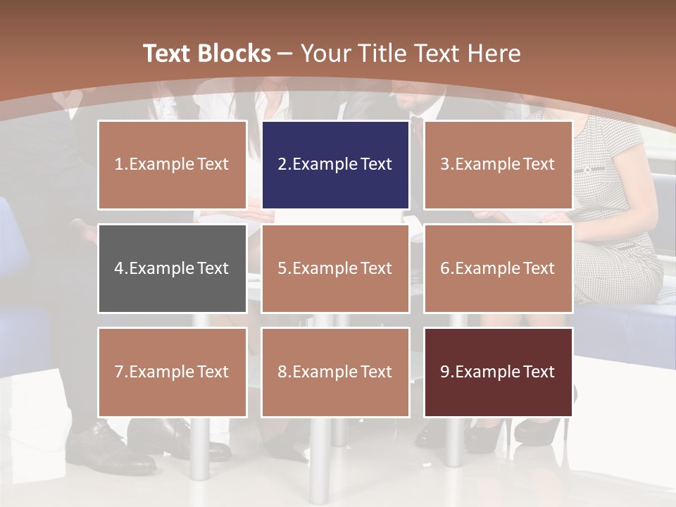 Presenting Businessman Colleagues PowerPoint Template