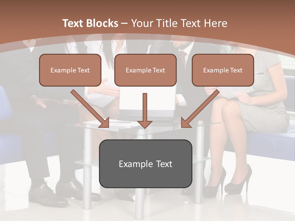 Presenting Businessman Colleagues PowerPoint Template