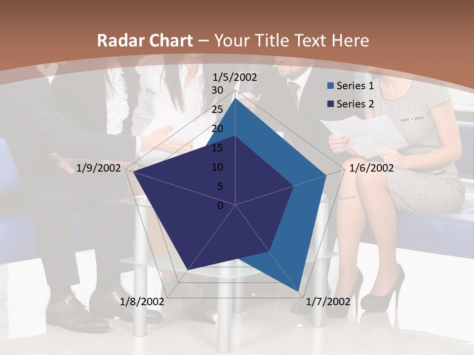 Presenting Businessman Colleagues PowerPoint Template