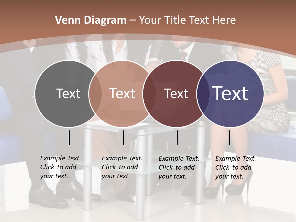 Presenting Businessman Colleagues PowerPoint Template