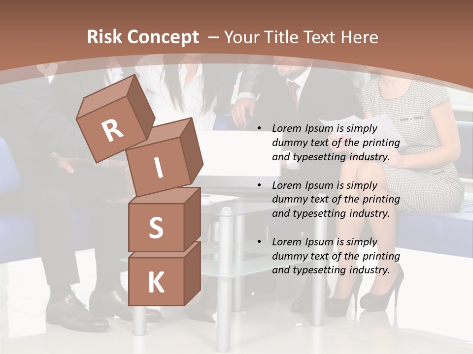 Presenting Businessman Colleagues PowerPoint Template