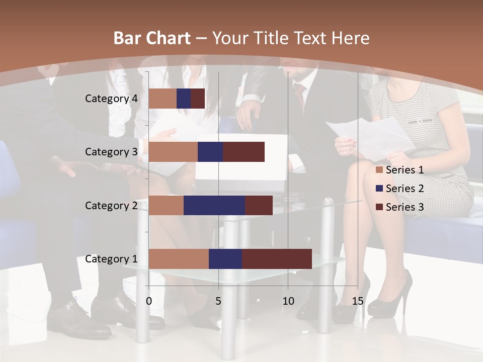 Presenting Businessman Colleagues PowerPoint Template