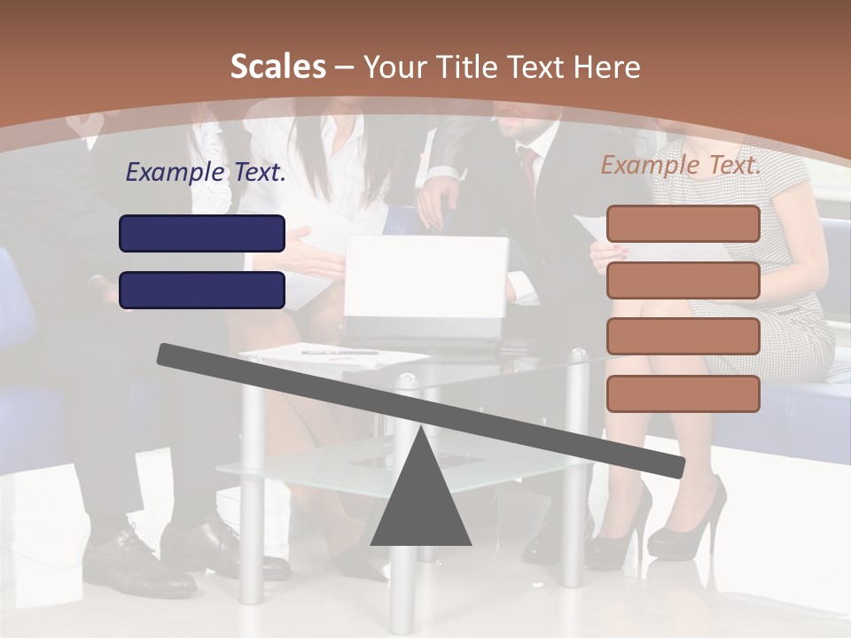 Presenting Businessman Colleagues PowerPoint Template
