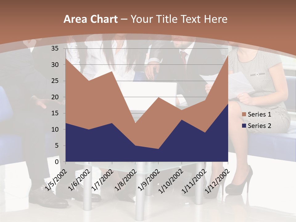 Presenting Businessman Colleagues PowerPoint Template