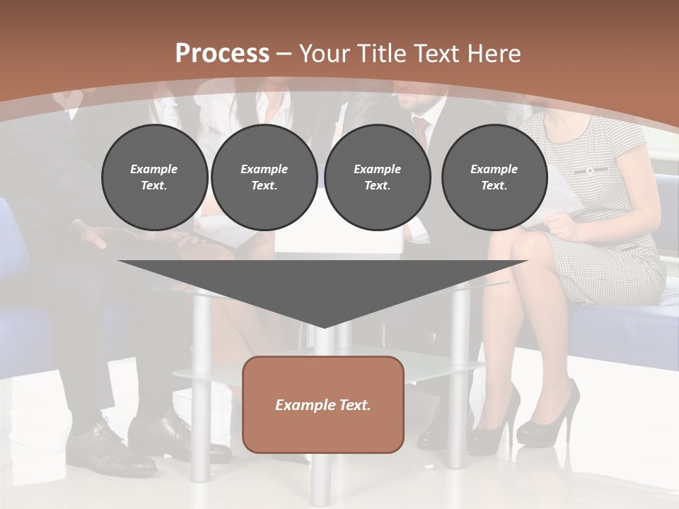 Presenting Businessman Colleagues PowerPoint Template
