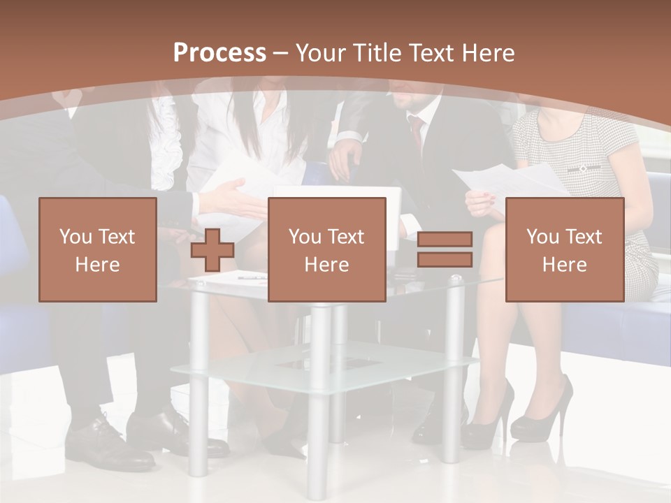 Presenting Businessman Colleagues PowerPoint Template