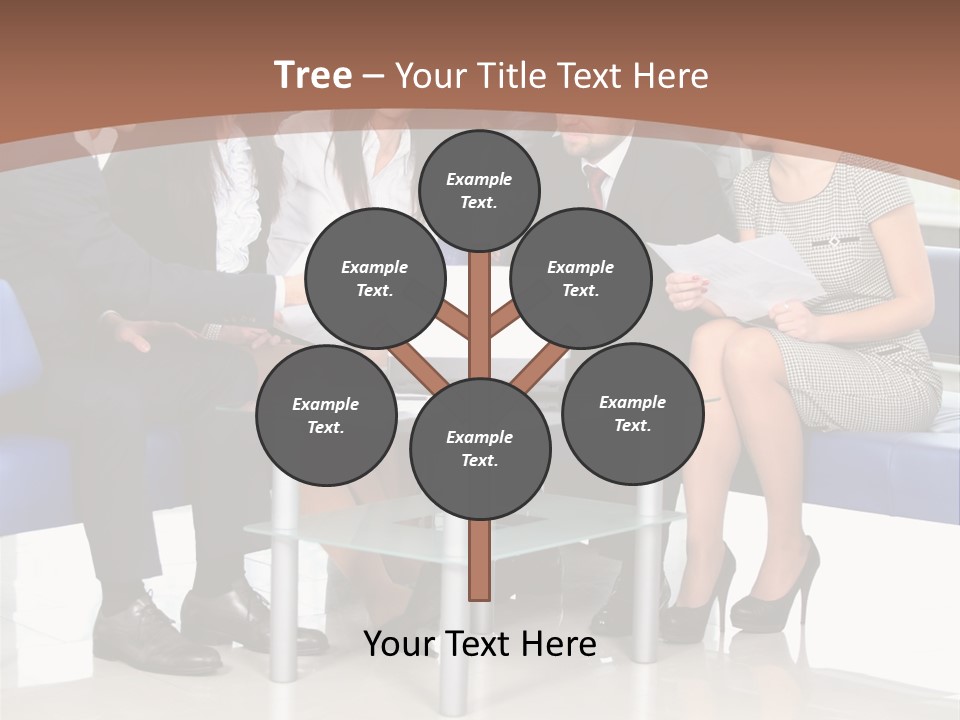 Presenting Businessman Colleagues PowerPoint Template