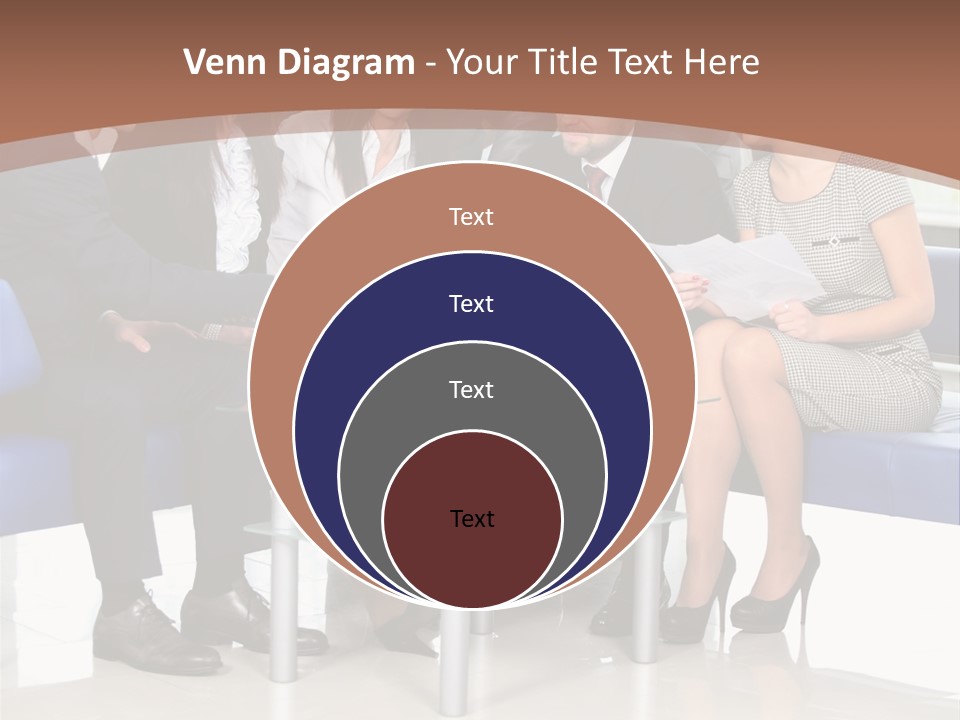 Presenting Businessman Colleagues PowerPoint Template