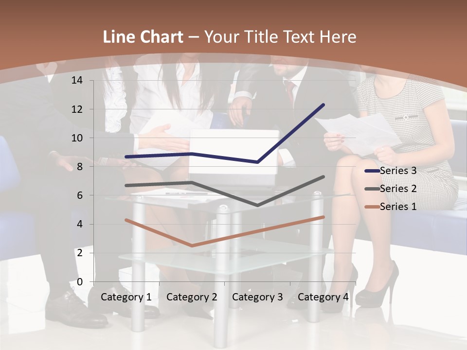 Presenting Businessman Colleagues PowerPoint Template