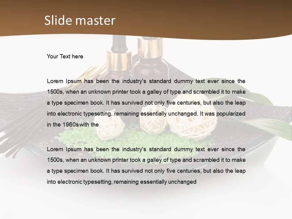 Smell Herbal Setting PowerPoint Template