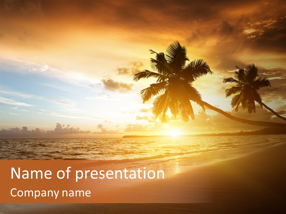Bay Tropic Calm PowerPoint Template