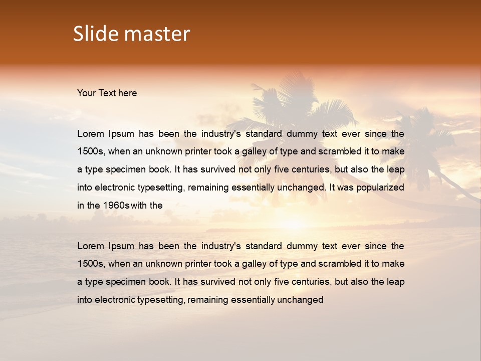 Bay Tropic Calm PowerPoint Template