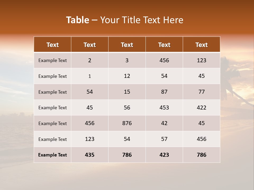 Bay Tropic Calm PowerPoint Template
