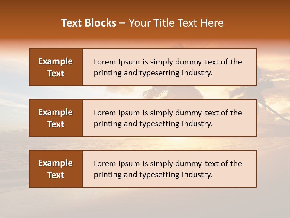 Bay Tropic Calm PowerPoint Template