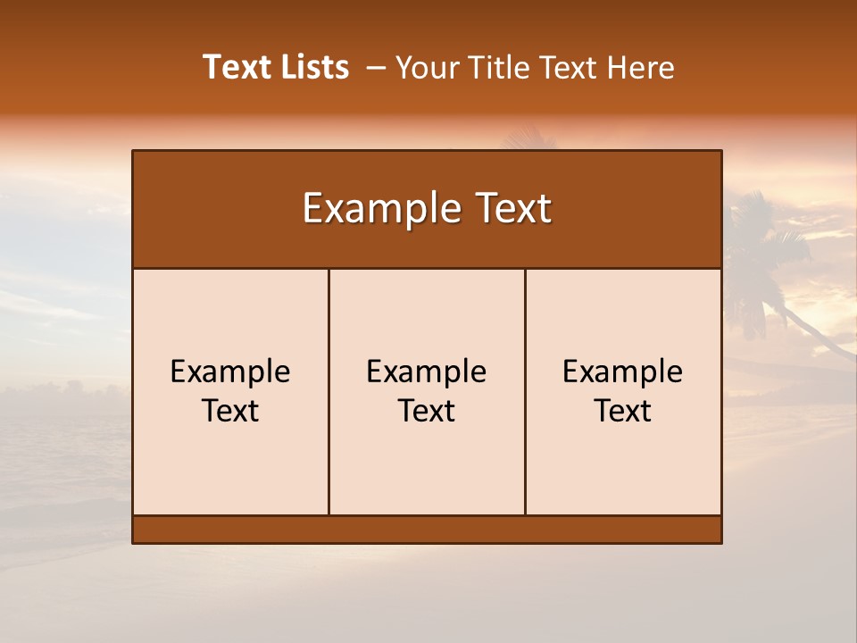 Bay Tropic Calm PowerPoint Template