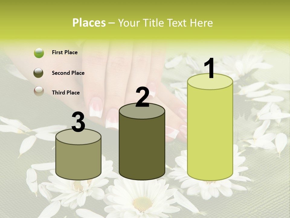 Woman Treatment Finger PowerPoint Template