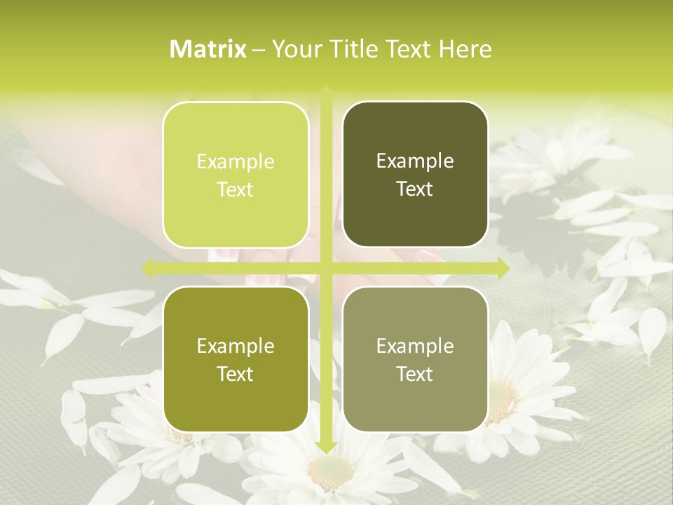 Woman Treatment Finger PowerPoint Template