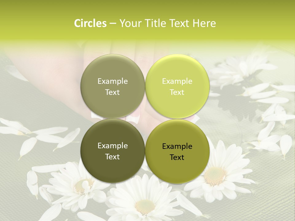 Woman Treatment Finger PowerPoint Template