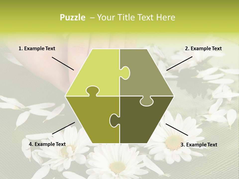 Woman Treatment Finger PowerPoint Template