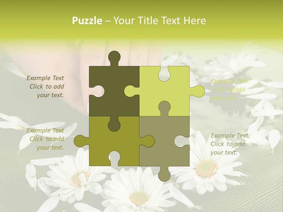 Woman Treatment Finger PowerPoint Template