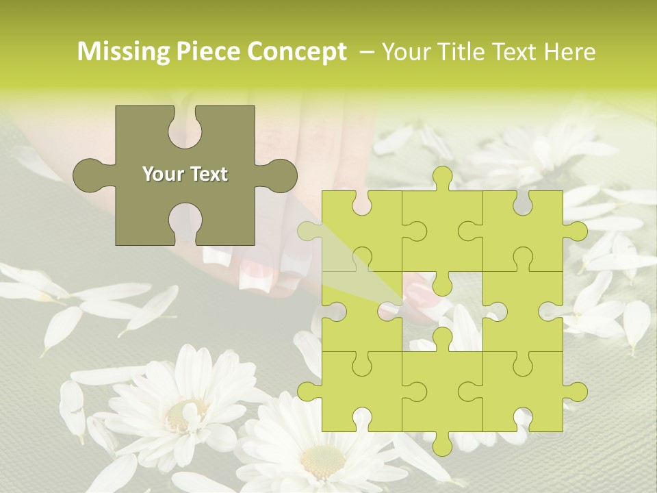 Woman Treatment Finger PowerPoint Template