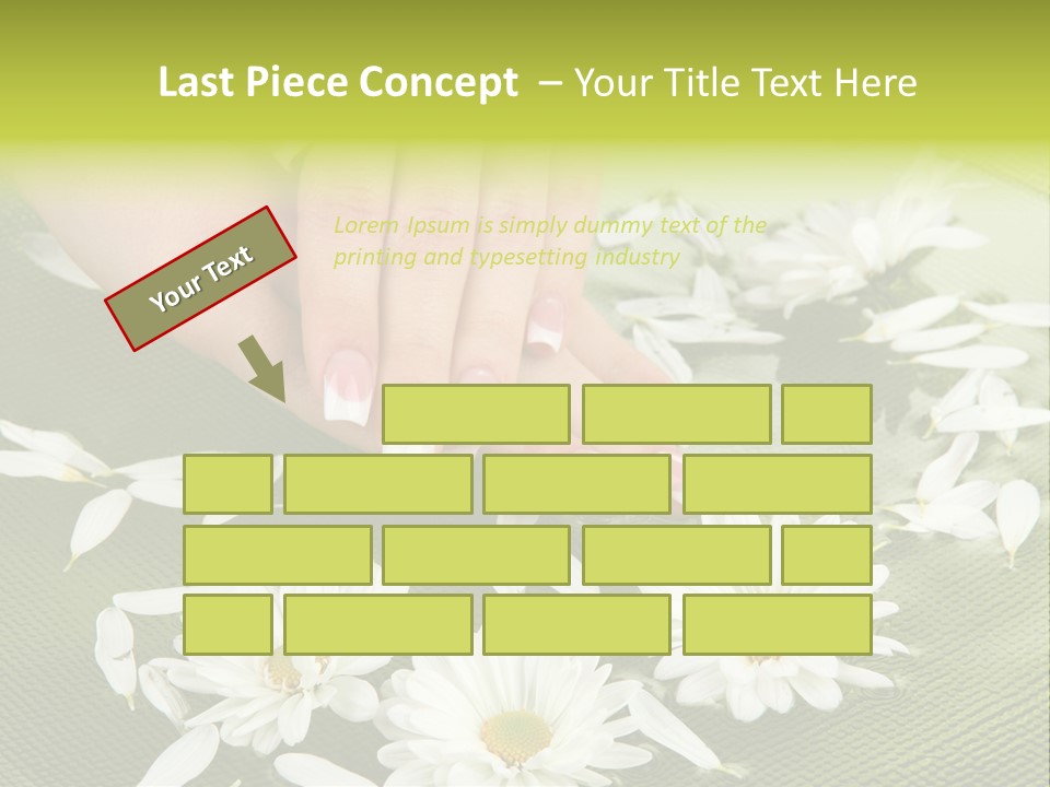 Woman Treatment Finger PowerPoint Template