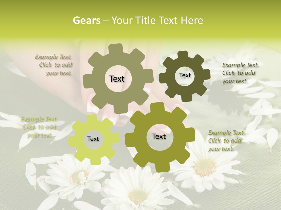 Woman Treatment Finger PowerPoint Template